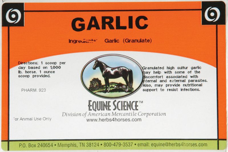 Equine Science Garlic FeedThru Fly Control for Horses Jeffers