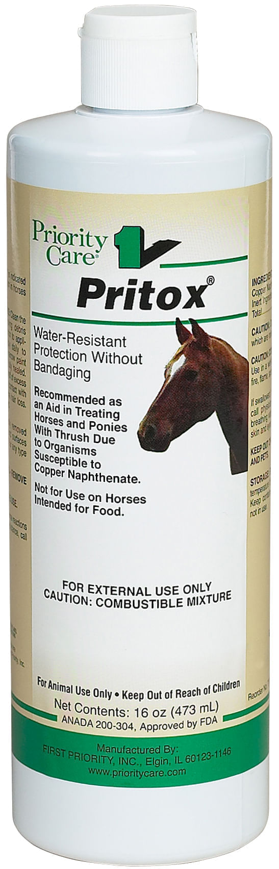 Pritox Horse Thrush Treatment with 37.5 Copper Jeffers