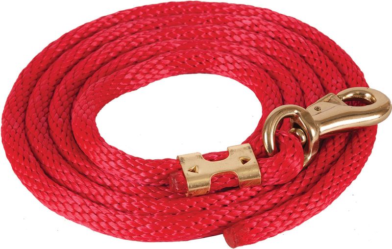 Solid Poly Lead Rope, Bull Snap Jeffers