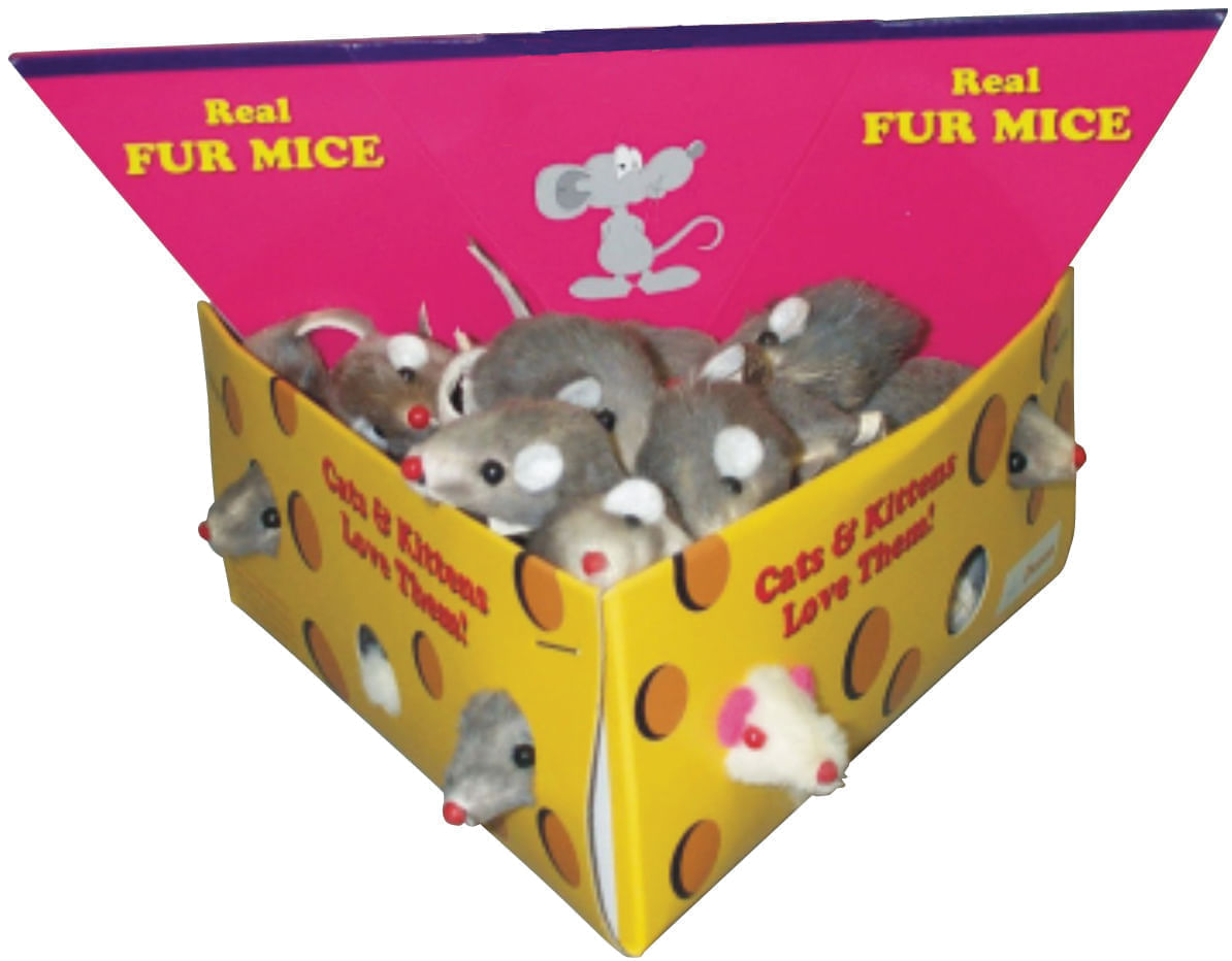 Furry Mice Cat Toys, 2