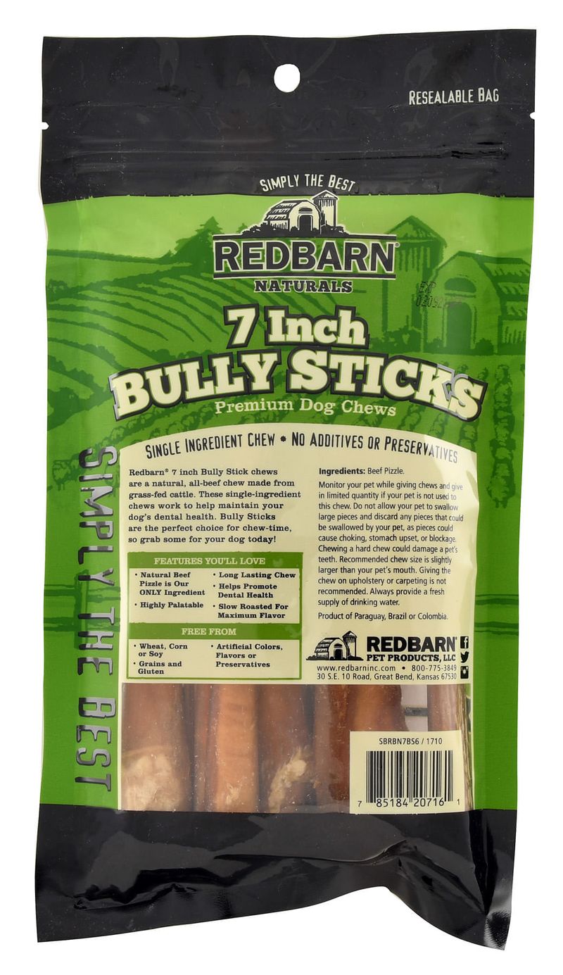 Redbarn Low Odor 7" Bully Sticks Jeffers