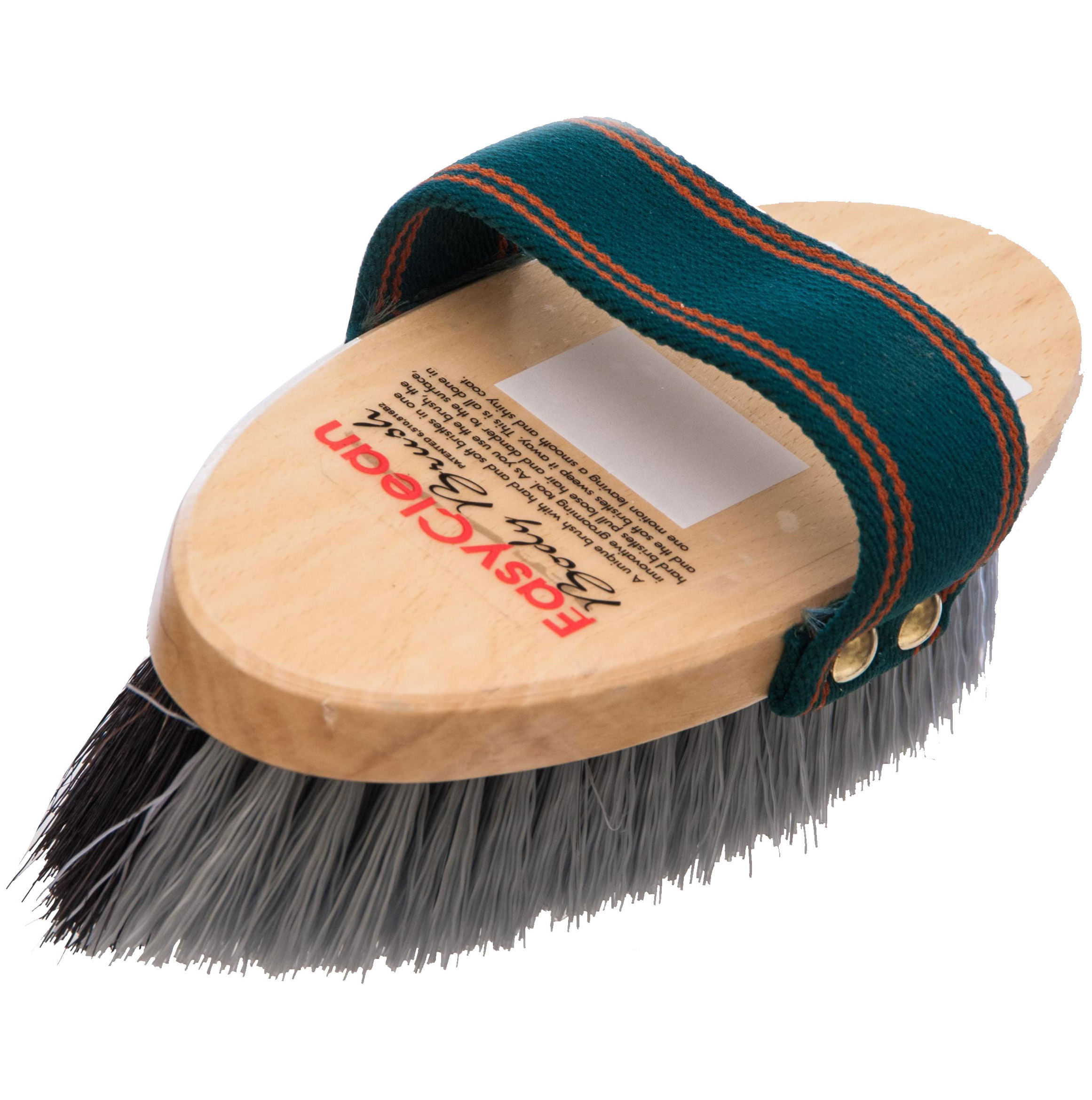 Vale Easy Clean Body Brush with Hard and Soft Bristles for Horse Grooming 