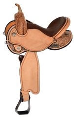 Kelly-Kaminski-Swift-Flex2-Barrel-Saddle-Regular-Tree-Antique-