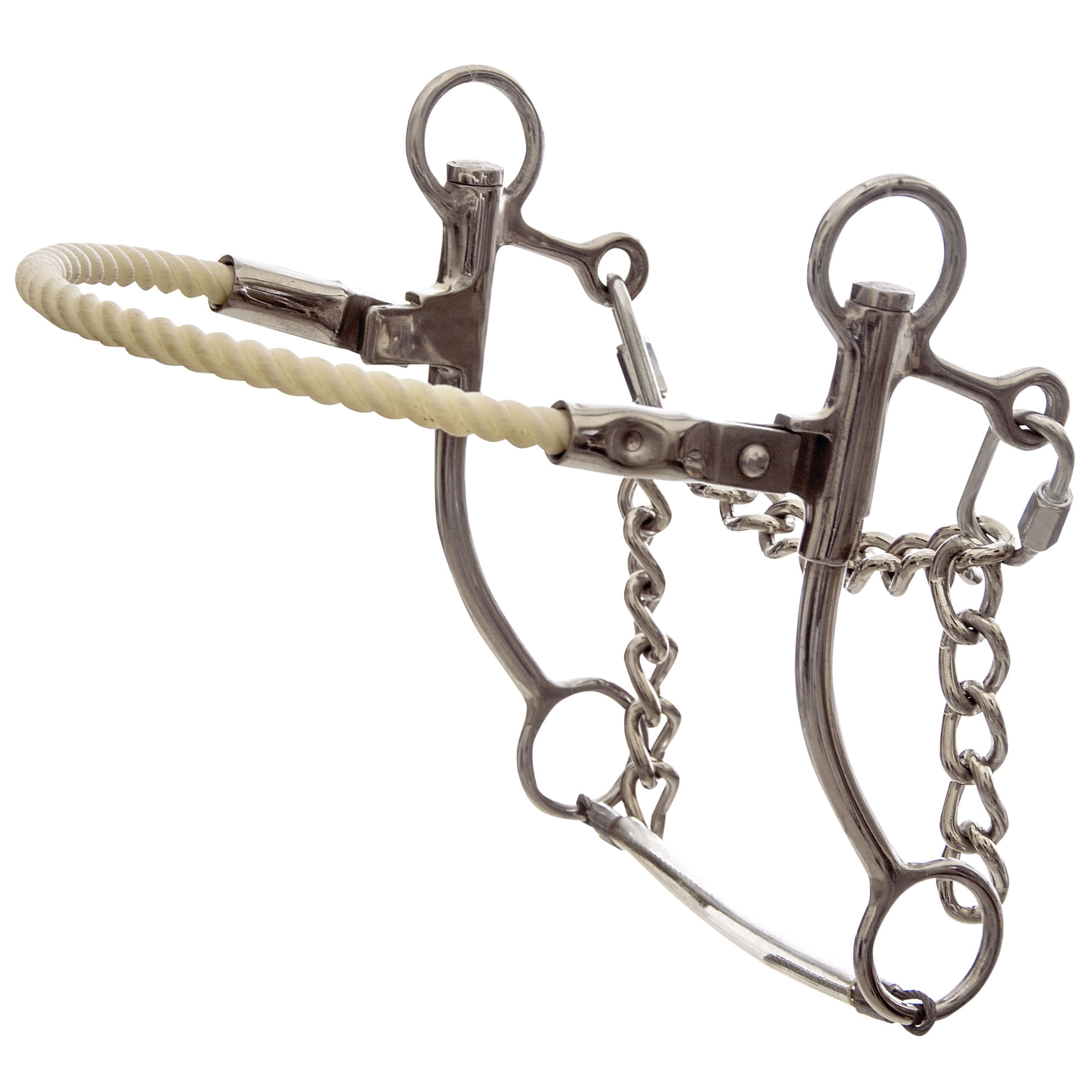 Stainless Steel Rope Nose Hackamore Bit For Horses Jeffers