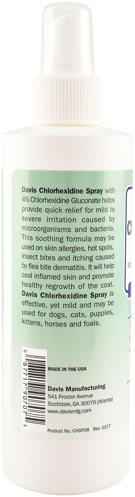 davis chlorhexidine spray
