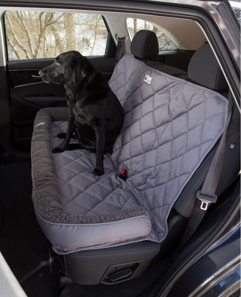 Back Seat Protector with Fleece Headrest for Dogs - Jeffers