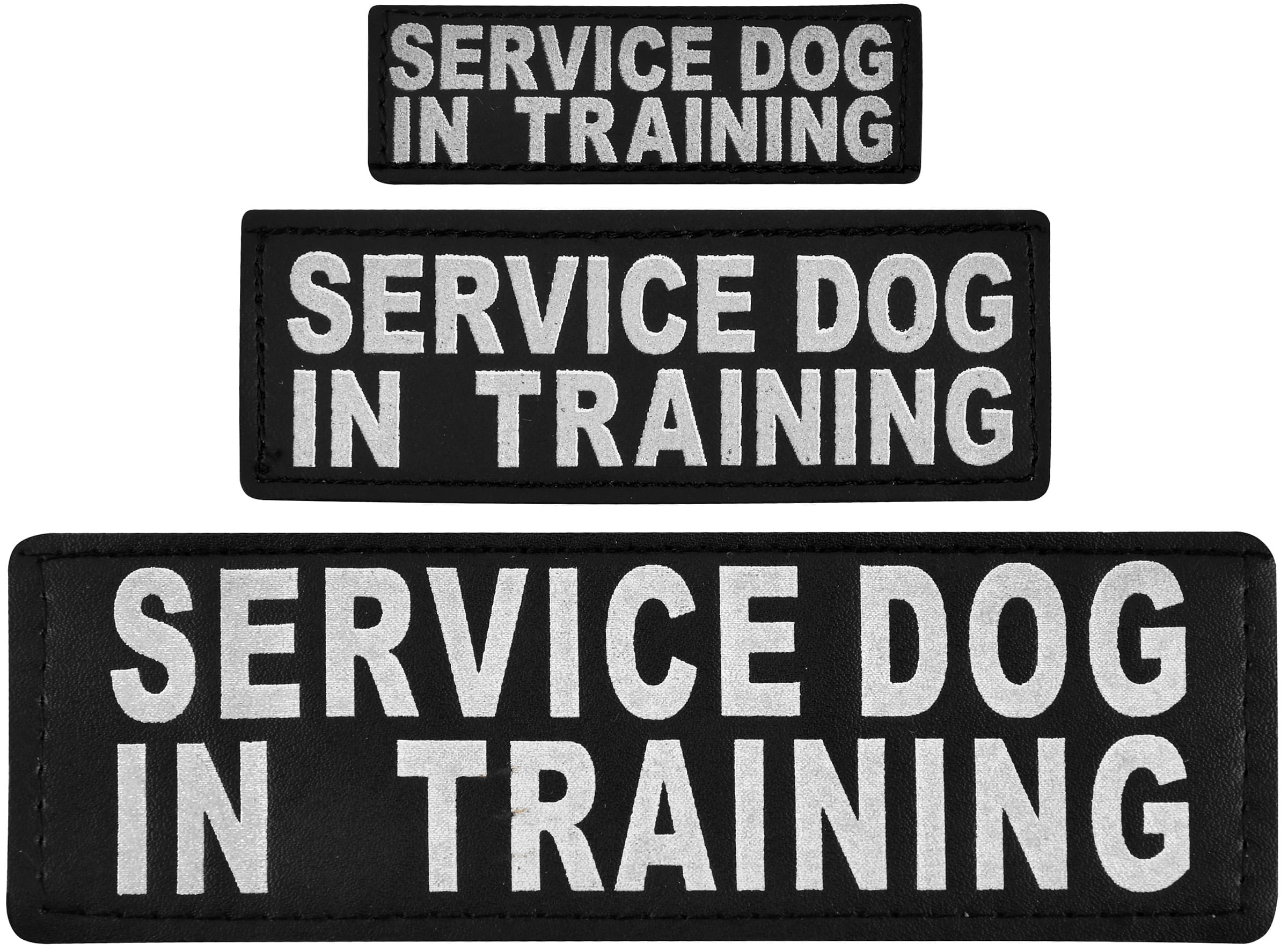 Reflective "Service Dog In Training" Patches, set of 2 Jeffers