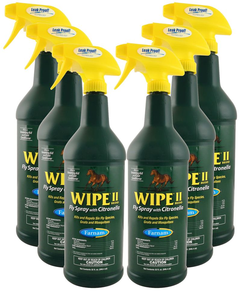 RTU Wipe II with Citronella Fly Spray for Horses Jeffers