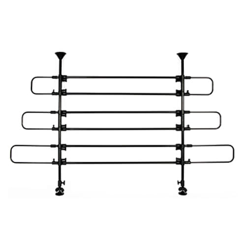 Universal 6 Bar Vehicle Barrier, Black Jeffers