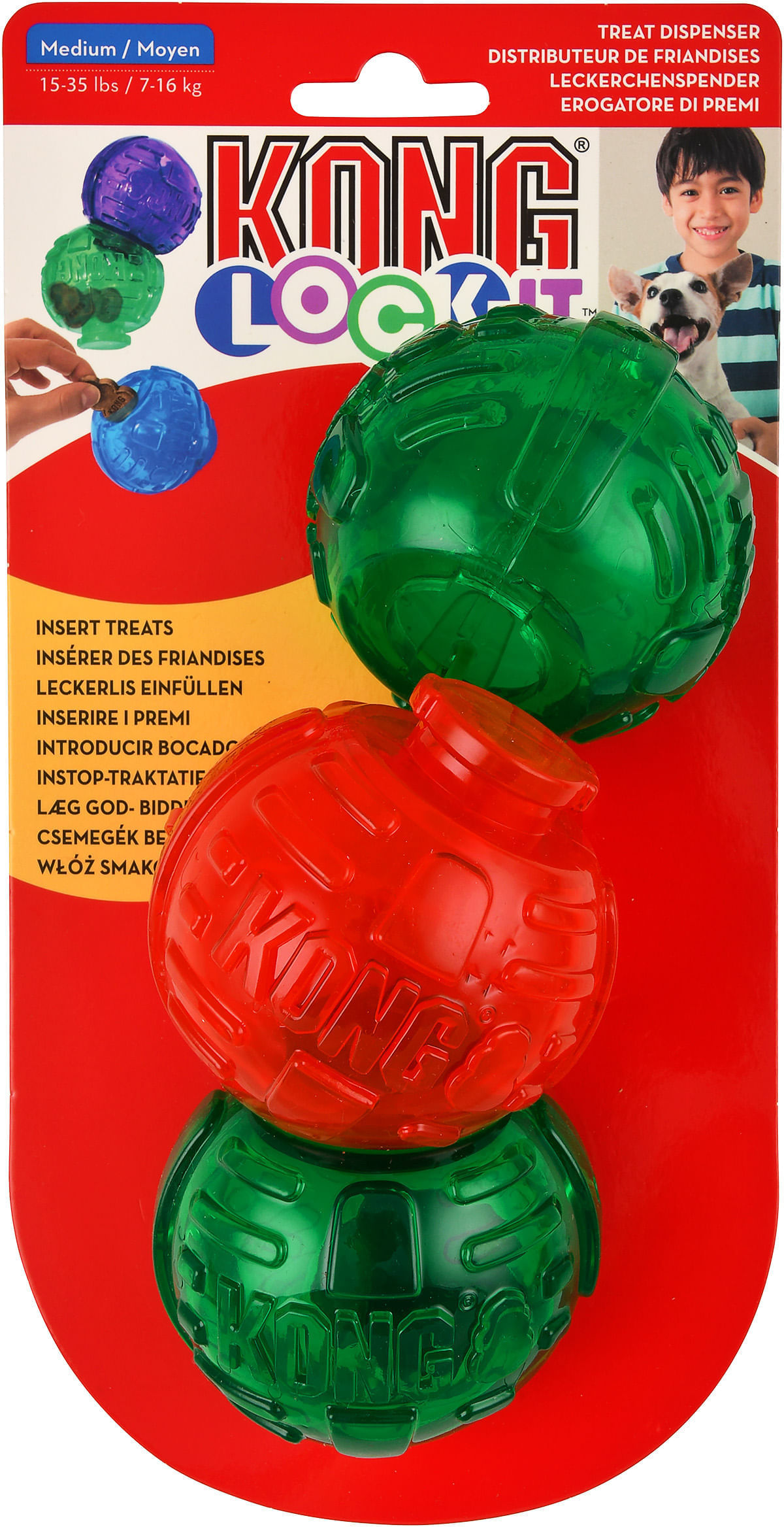 Kong Holiday Lock-It Dog Toys, 3-pack - Jeffers