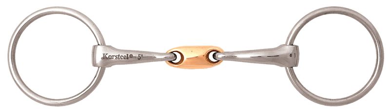 JP-Korsteel-Copper-Oval-Link-Loose-Ring-Snaffle-Bit