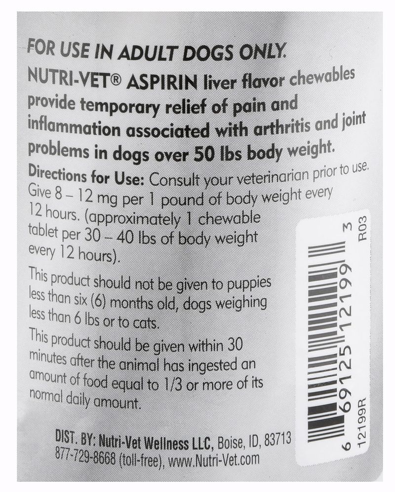 NutriVet Aspirin for Large Dogs Jeffers
