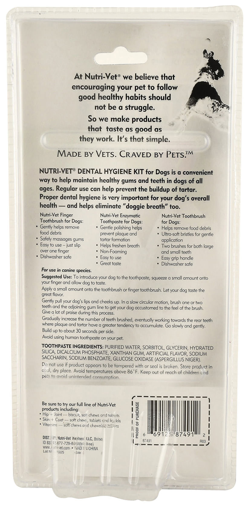 Nutri-Vet Dental Hygiene Kit for Dogs - Jeffers