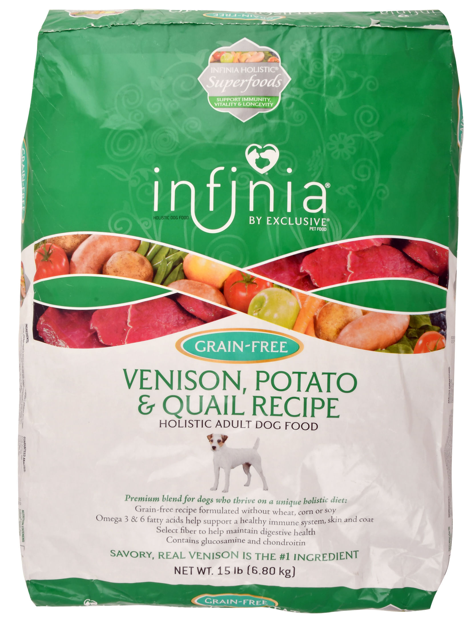 Infinia Grain Free Venison & Potato-Quail Dry Dog Food - Jeffers