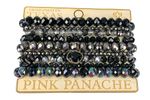 Pink-Panache-9-Strand-Black-Crystal-Bracelet-Set