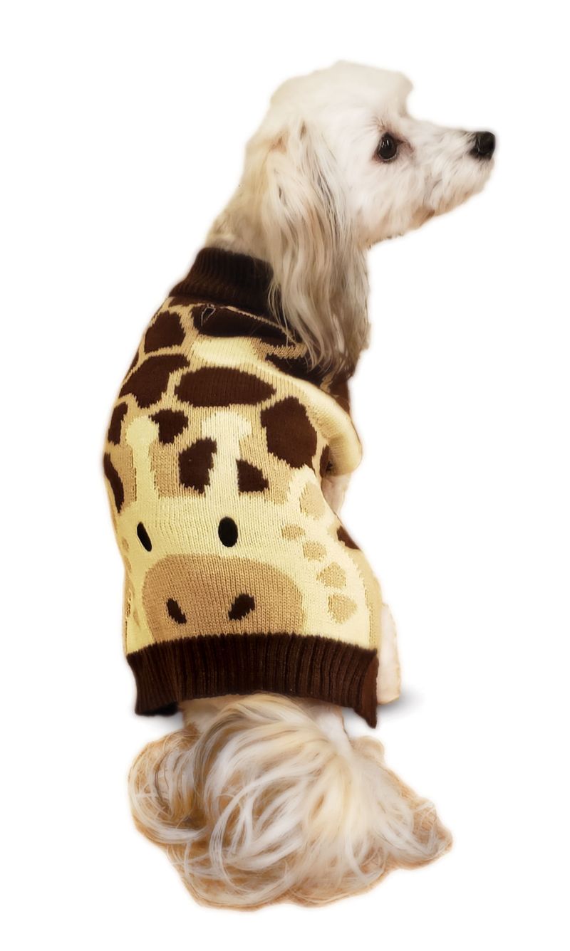 Giraffe-Motif-Dog-Sweater