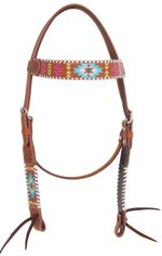 Rafter-T-Painted-Aztec-Browband-Headstall