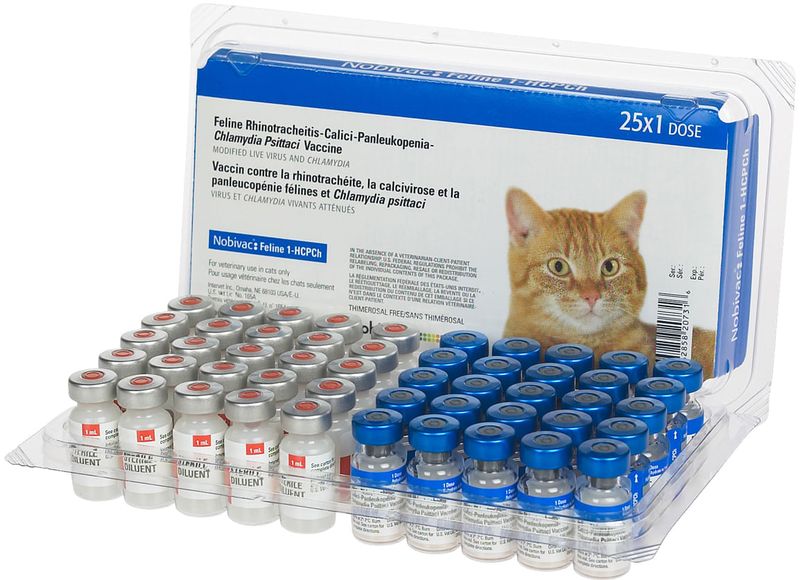 Nobivac Feline 1-HCPCh Vaccine For Cats, 25 Doses - Jeffers