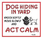 Dog-Hiding-In-Yard-Sign