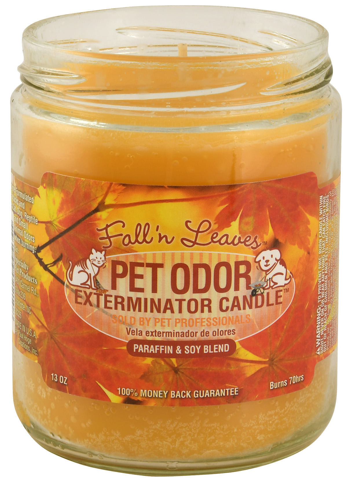 Pet Odor Exterminator Candle Fall N Leaves Jeffers   SPTC2 