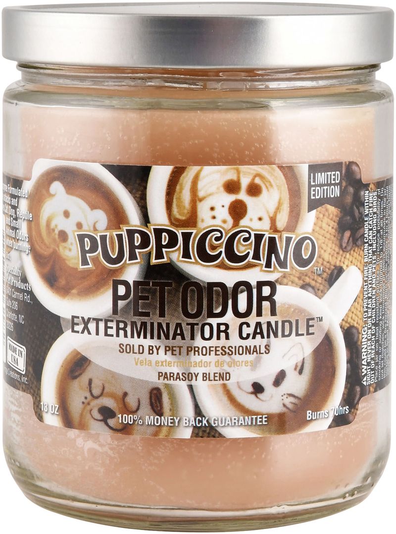 Pet Odor Exterminator Candle, Pupiccino Jeffers