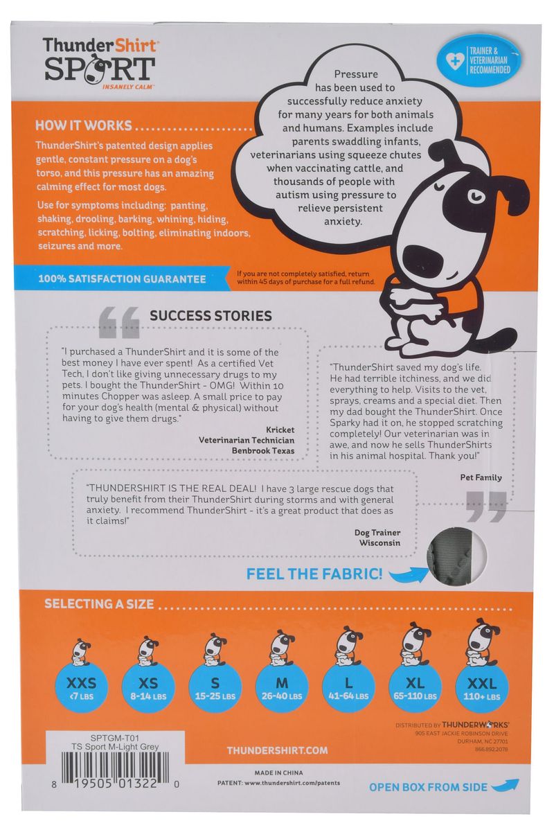 Thundershirt Dog Anxiety Jacket Jeffers