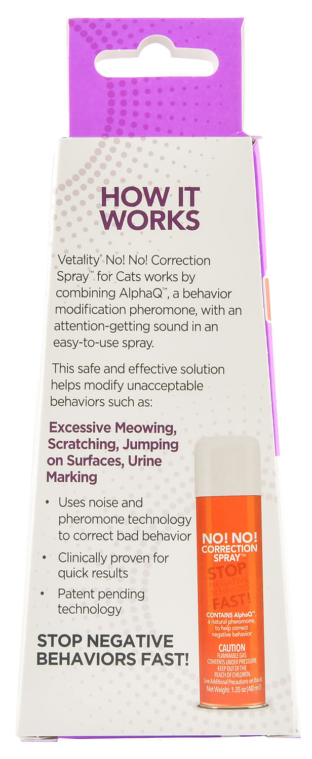 Behavior correction clearance spray for cats