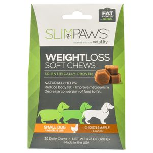 SlimPaws Weight Loss Soft Chews for Dogs, 30 ct