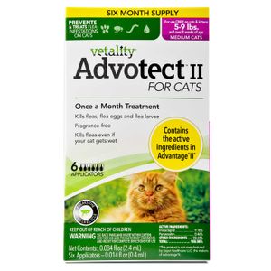 Vetality Advotect II for Cats, 6-pack