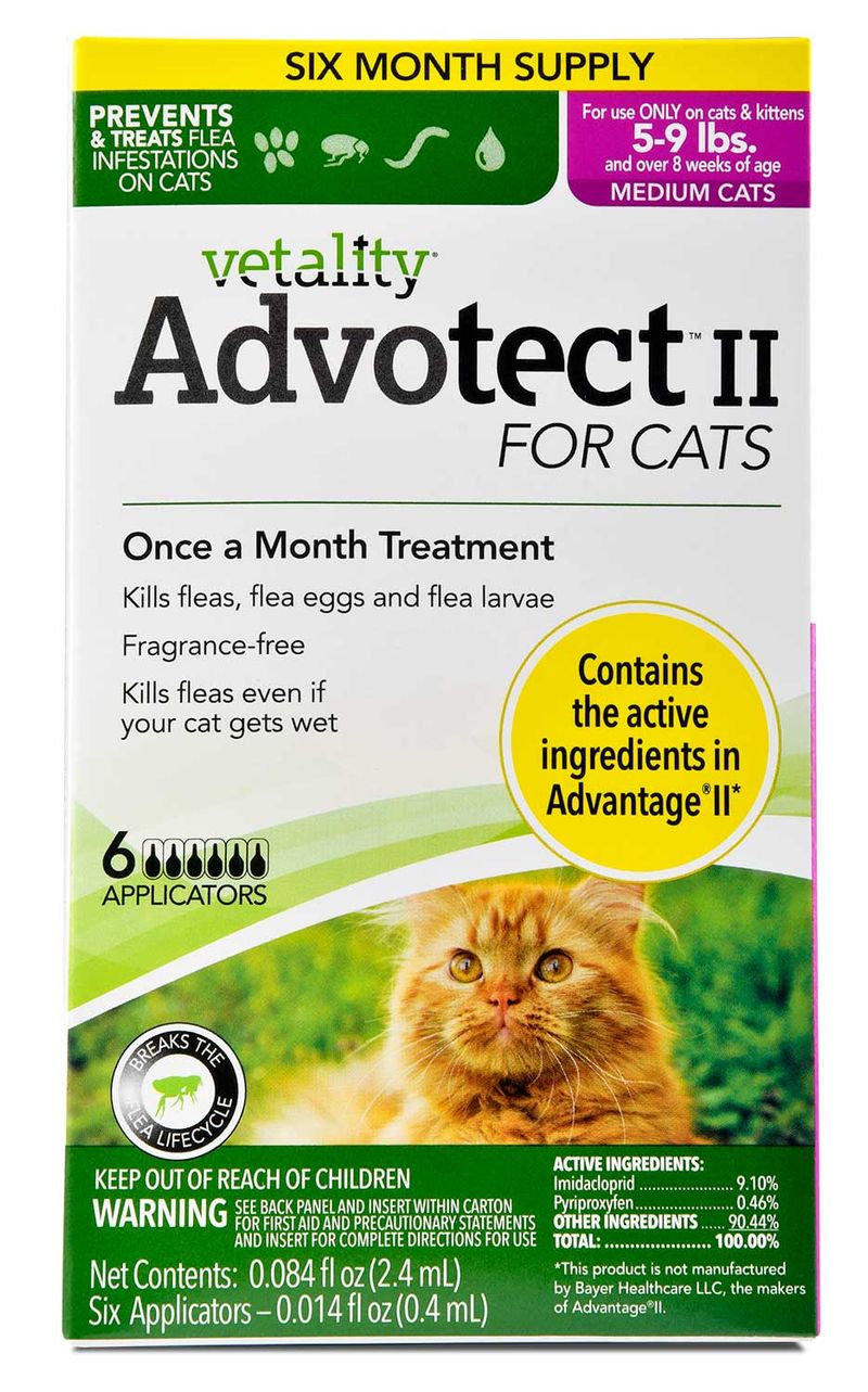 Advantage ii for cats over 9 lbs 6 clearance pack