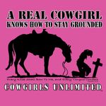 Cowgirls-Unlimited--Real-Cowgirl...-Stay-Grounded--T-Shirt-