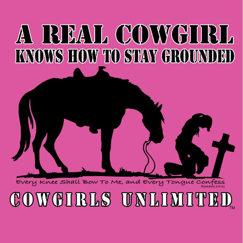 Cowgirls-Unlimited--Real-Cowgirl...-Stay-Grounded--T-Shirt-