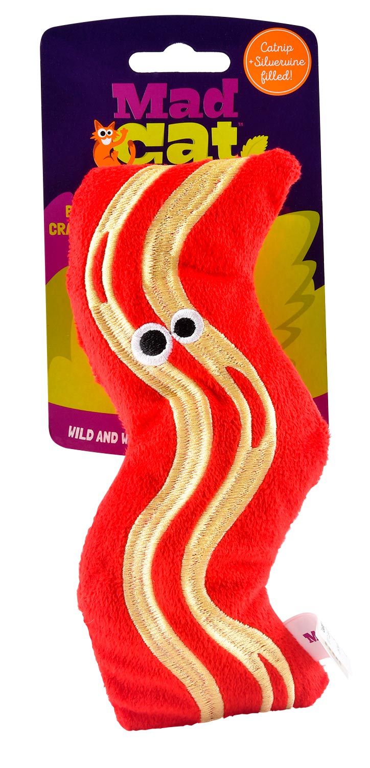 Big Bacon Kicker Mad Cat Catnip Toy Jeffers