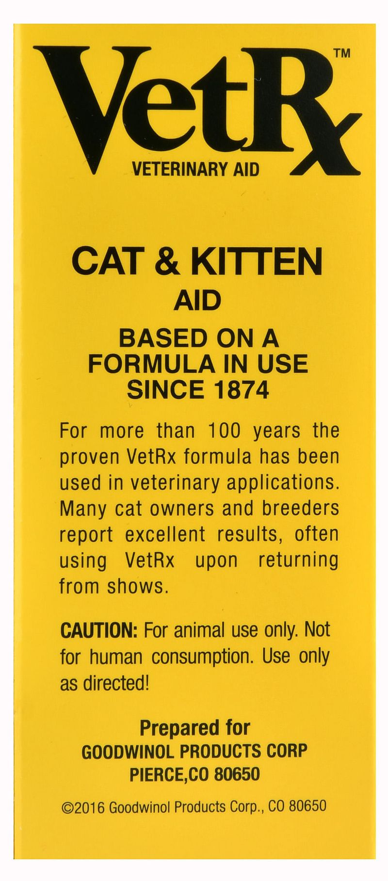 VetRx Cat and Kitten Remedy, 100 Natural Jeffers
