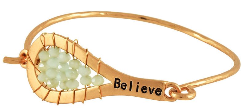 -Believe--Bracelet-in-Worn-Gold-tone-with-Light-Green-Beads