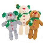 Plush-Animal-Dog-Toys-with-Green-Scarf-Each