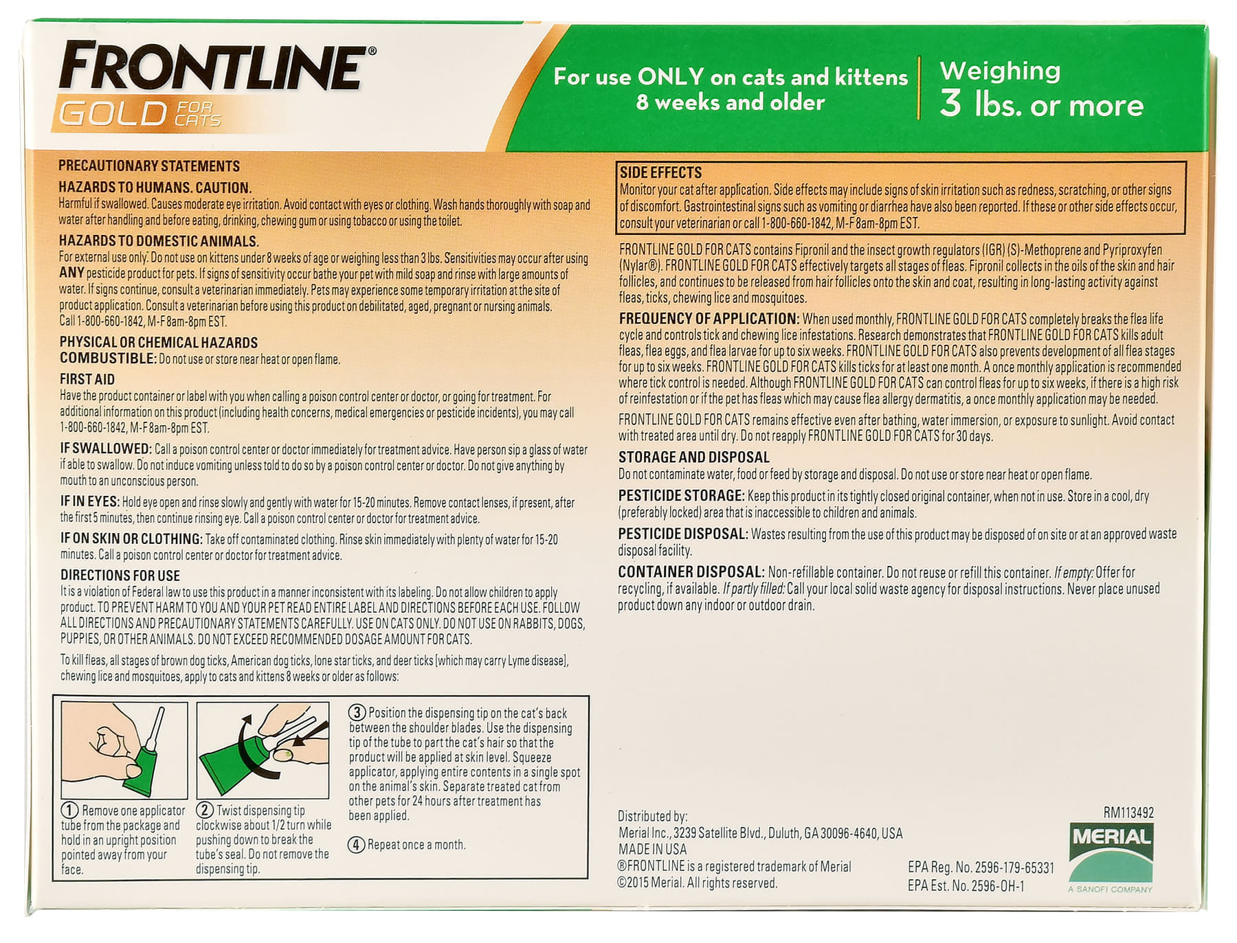 frontline-gold-for-cats-3-pack-jeffers