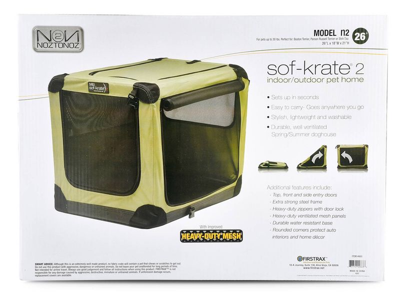 Firstrax N2N SofKrate N Series Pet Crate Jeffers