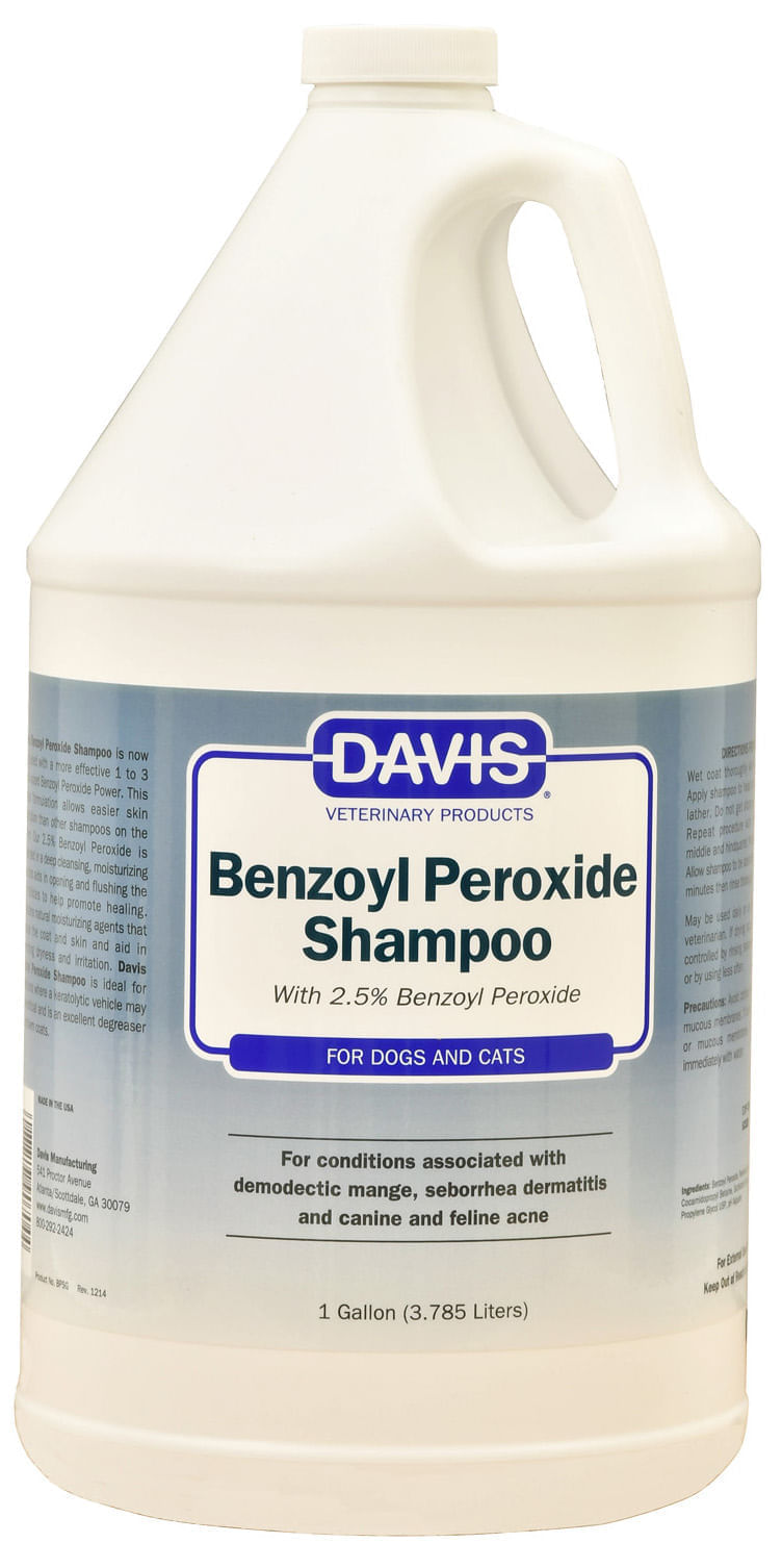 Davis Benzoyl Peroxide Shampoo Dog Shampoo Cat Shampoo Jeffers