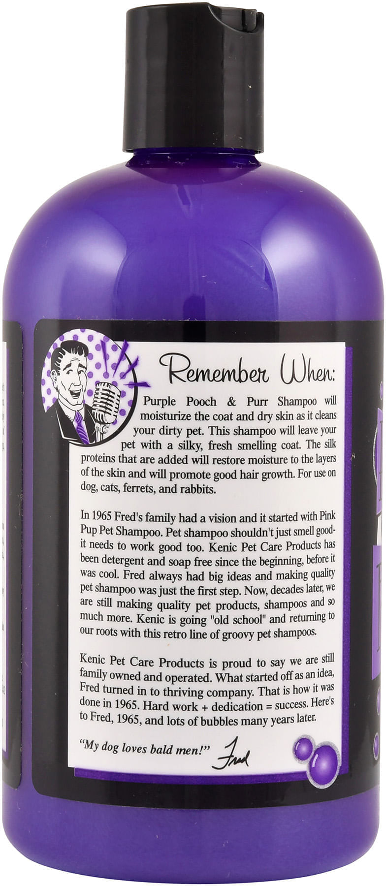 Purple store dog shampoo