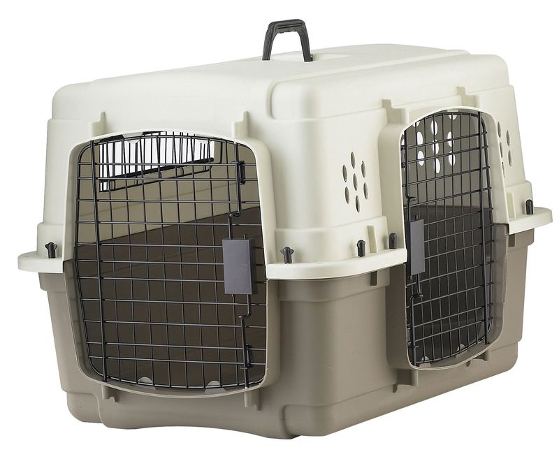 Double door 2025 dog kennel