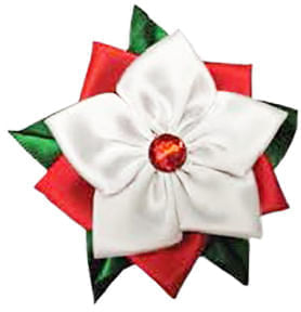 2-pk-XS-S-Holiday-Poinsettia-Collar-Slide--1-Red-1-White-