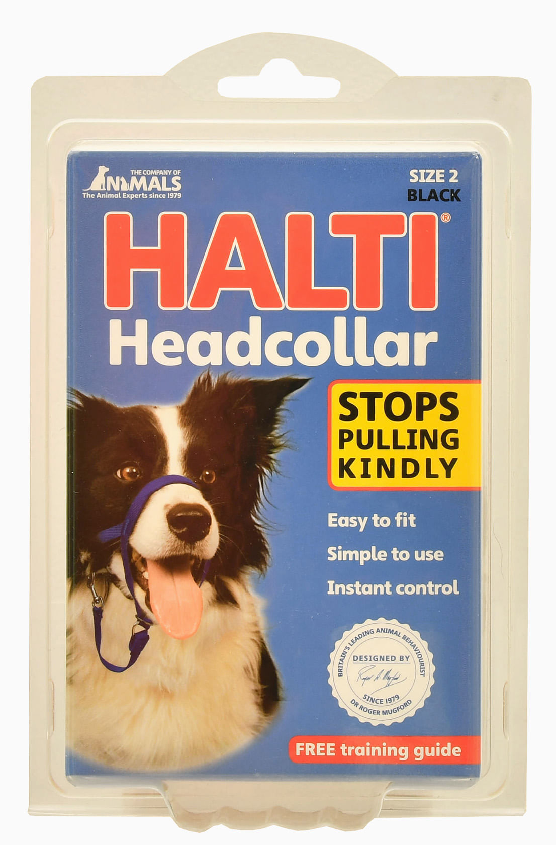 Black Halti Original Head Collar for Dogs, Great for Lead Walking Jeffers
