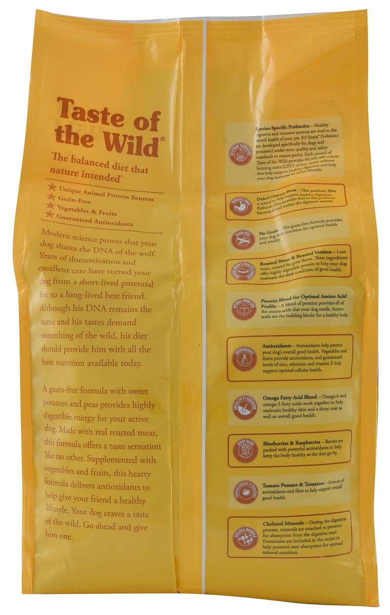 Taste of the shop wild nutrition information