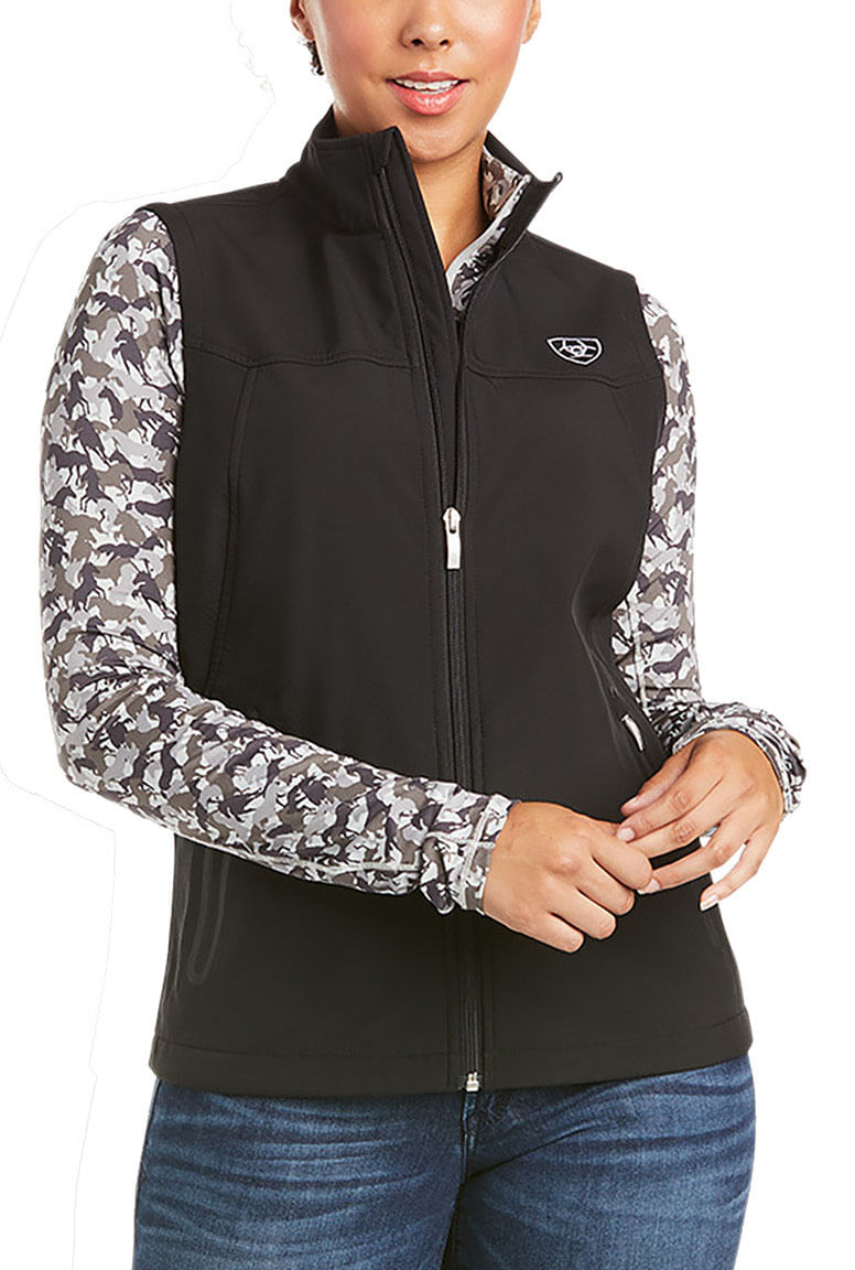 Ariat-Women-s-Team-Black-Softshell-Vest