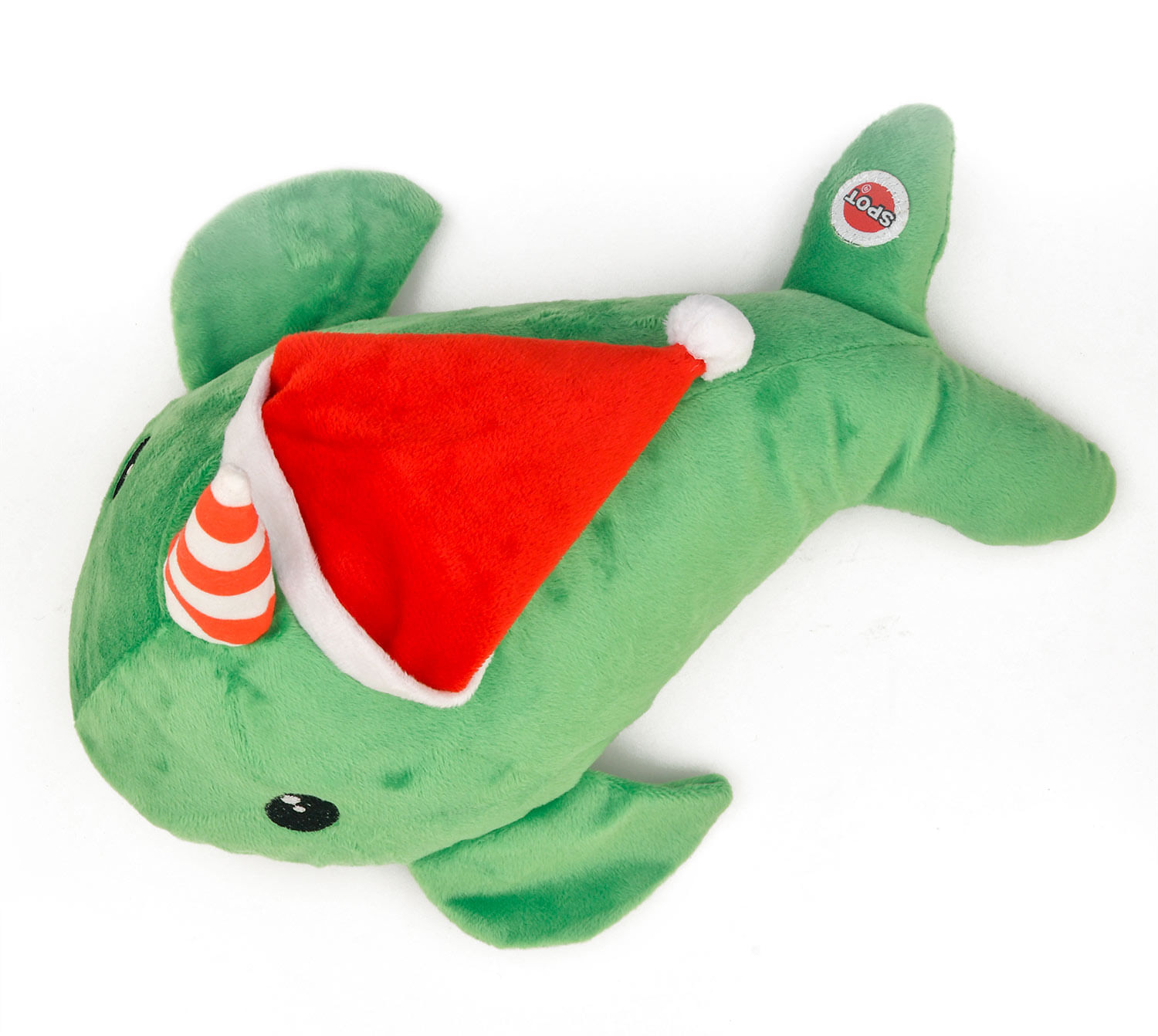 christmas narwhal dog toy