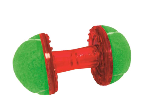 Hyper Pet Dura-Squeaks Barbell Squeaking Dog Toy