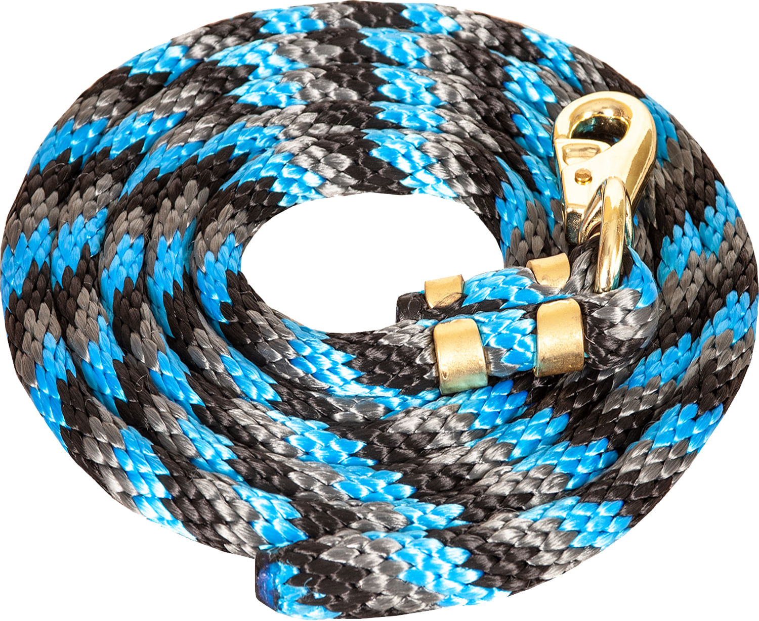 Colorful Poly Lead Rope, Bull Snap Jeffers