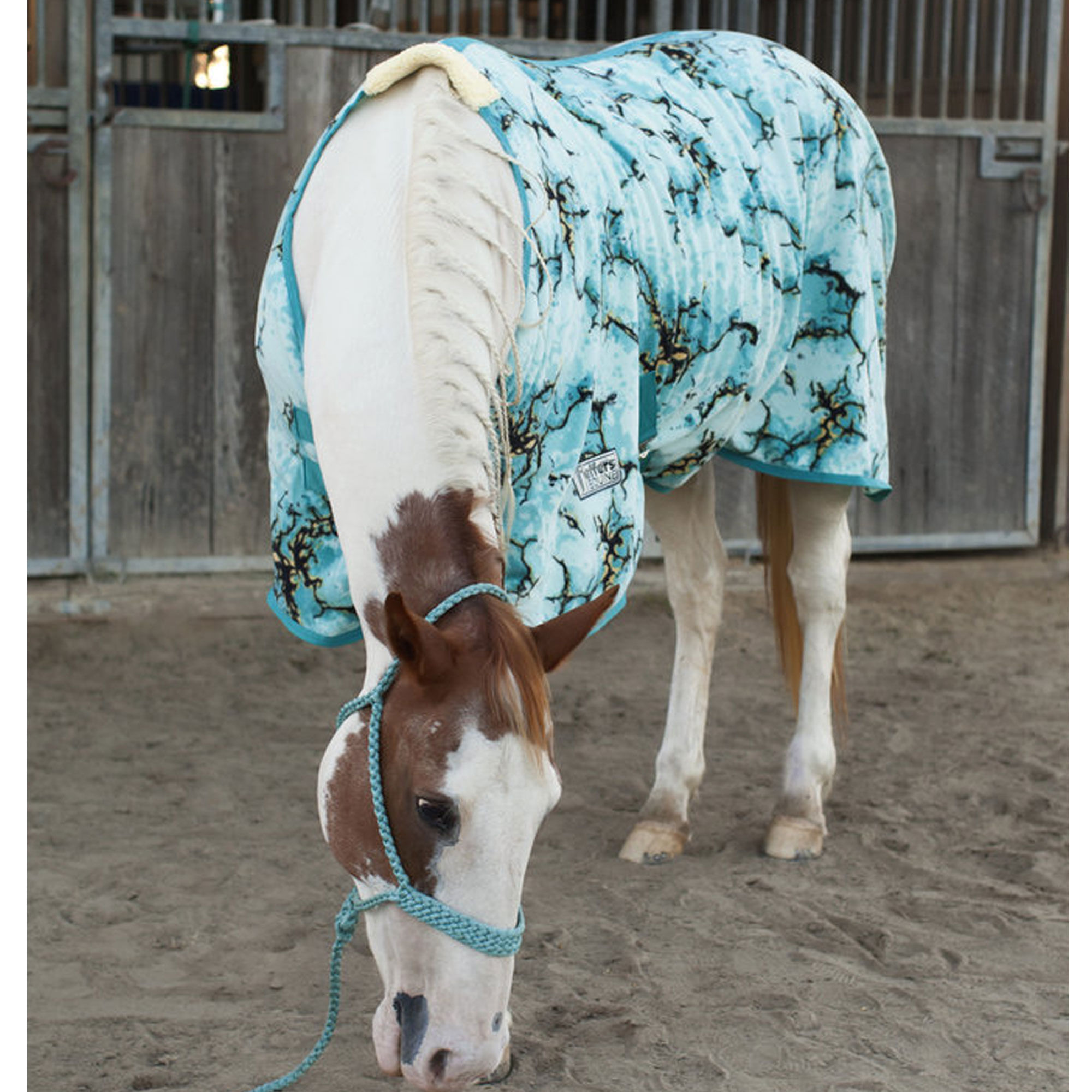 Jeffers Economy 600D Royal Blue/Teal Plaid Horse Blanket, 240g