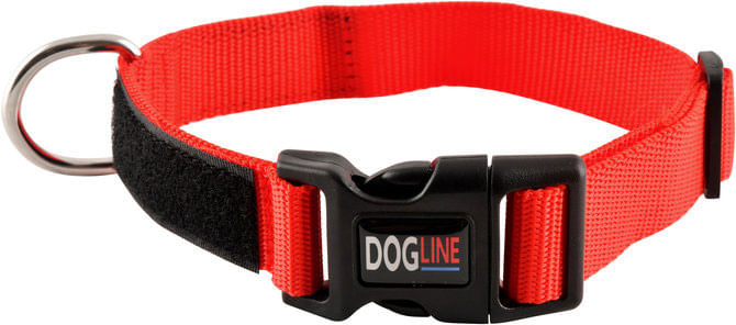 Omega-Nylon-Service-Dog-Collar-Red-Small